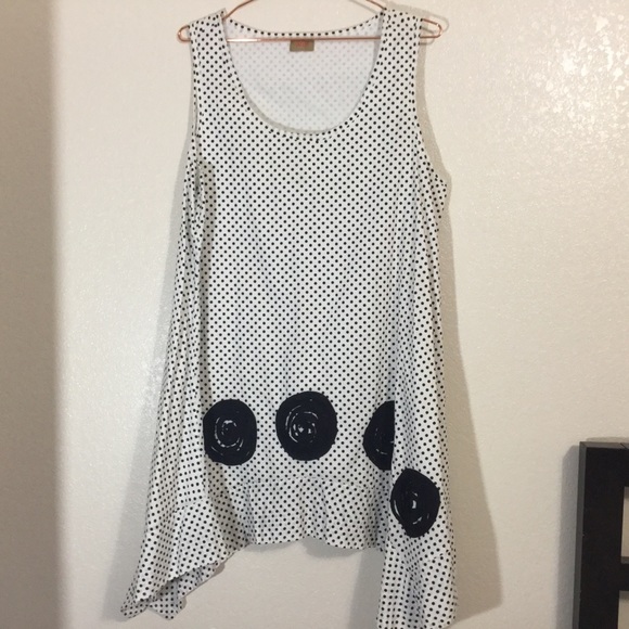 Tulip Tops - Tulip | Olivia Tunic Polka Dot Princess Seams